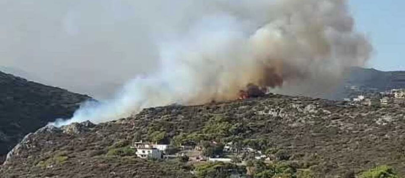 Φωτιά στην Ανάβυσσο - Επιχειρούν επτά οχήματα και ένα ελικόπτερο